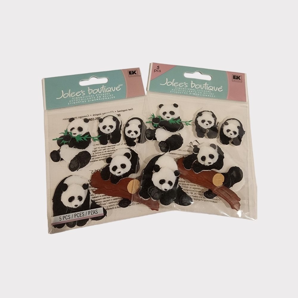 Panda bear scrapbook‎ stickers